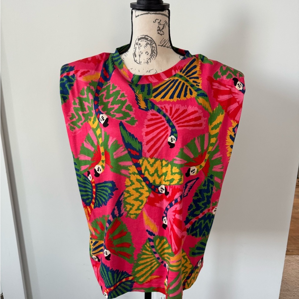 FARM Rio Tropical Tee w/ Shoulder Pads Size M